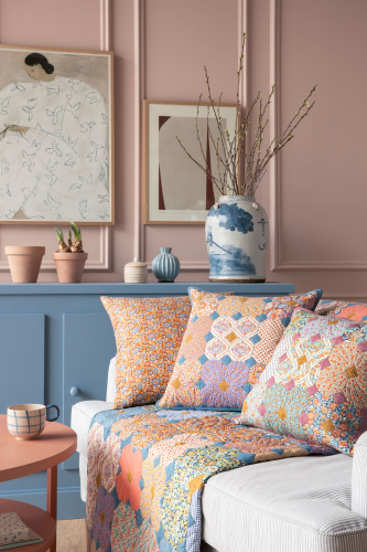Tilda Patchwork Stoff Baumwolle - Wallflower - Janice Caramel